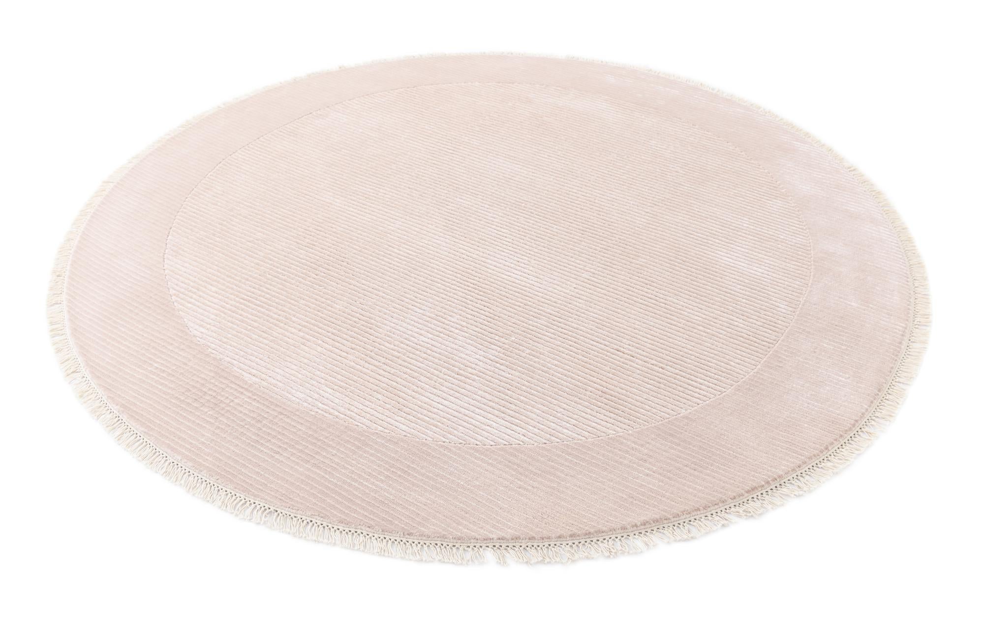 6' 9 x 6' 9 Hand Knotted Darya Wool Round Rug