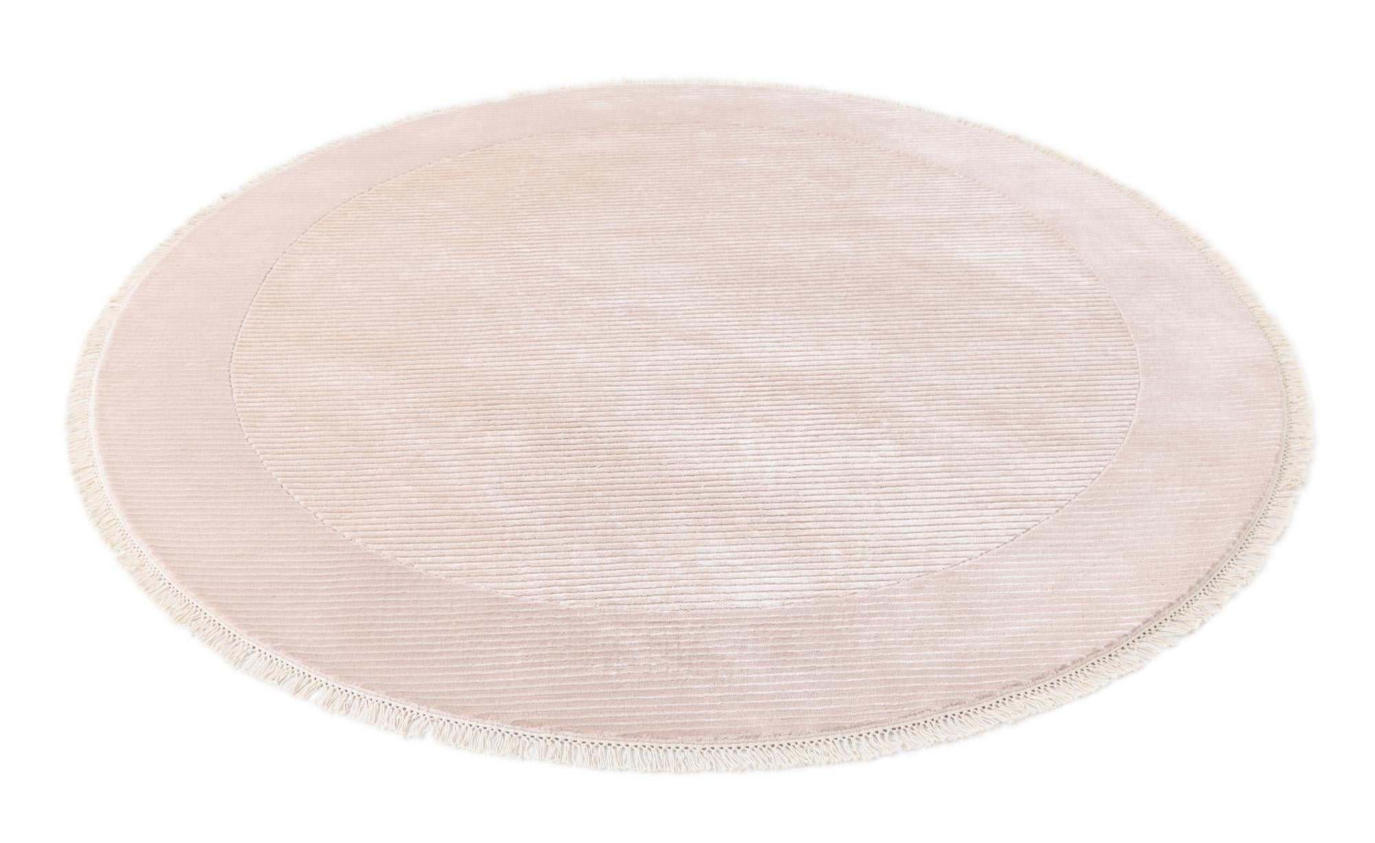 6' 9 x 6' 9 Hand Knotted Darya Wool Round Rug