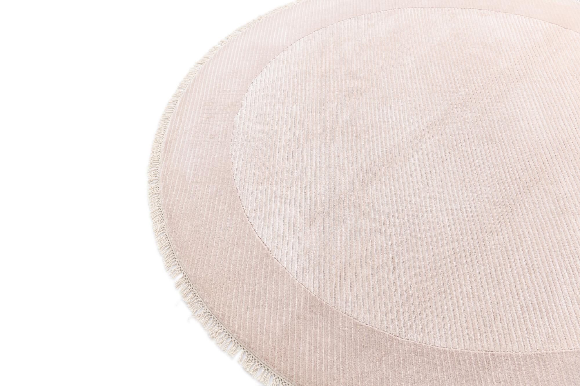 6' 9 x 6' 9 Hand Knotted Darya Wool Round Rug