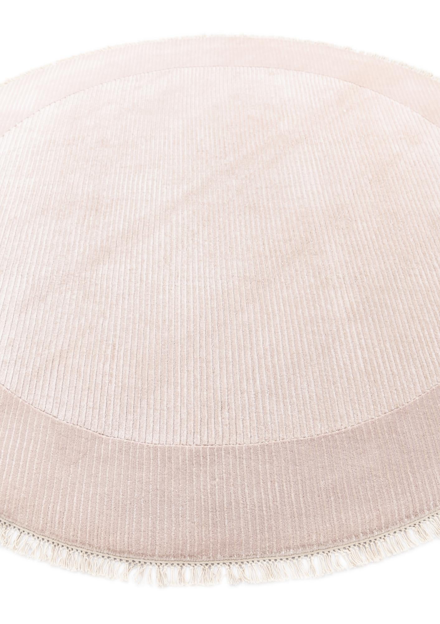 6' 9 x 6' 9 Hand Knotted Darya Wool Round Rug