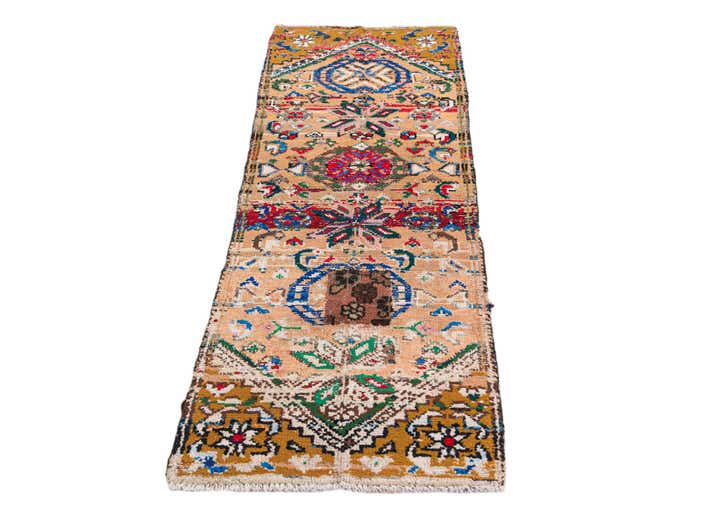 2' 2 x 5' 3 Hand Knotted Ultra Vintage Persian Wool Runner Rug