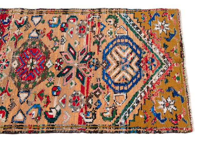Detail image of 2' 2 x 5' 3 Hand Knotted Ultra Vintage Persian Wool Runner Rug