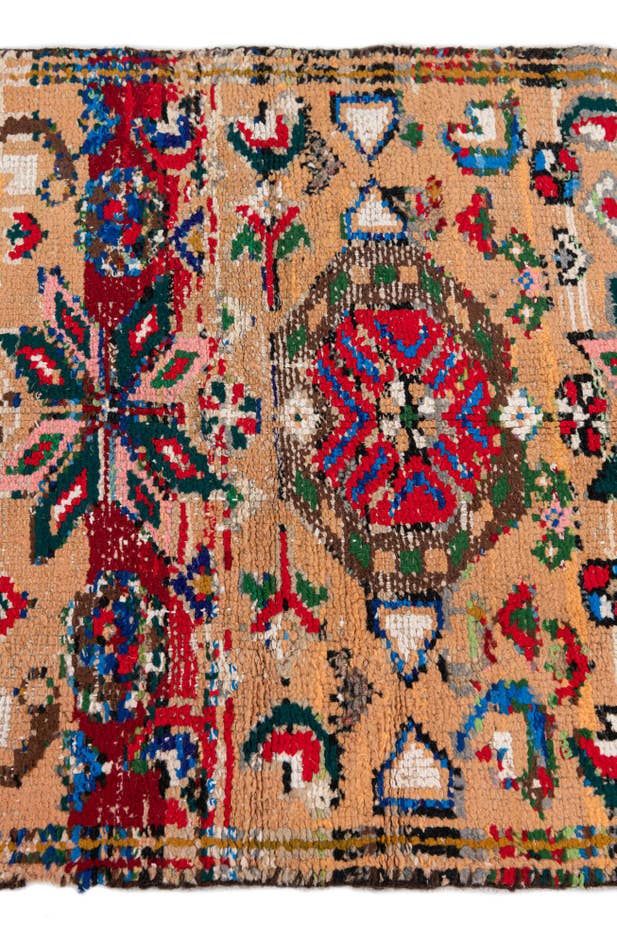 Detail image of 2' 2 x 5' 3 Hand Knotted Ultra Vintage Persian Wool Runner Rug