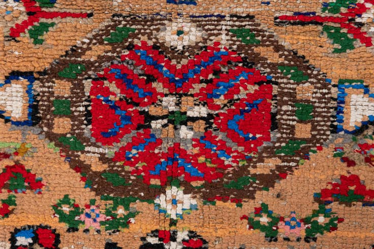 Detail image of 2' 2 x 5' 3 Hand Knotted Ultra Vintage Persian Wool Runner Rug