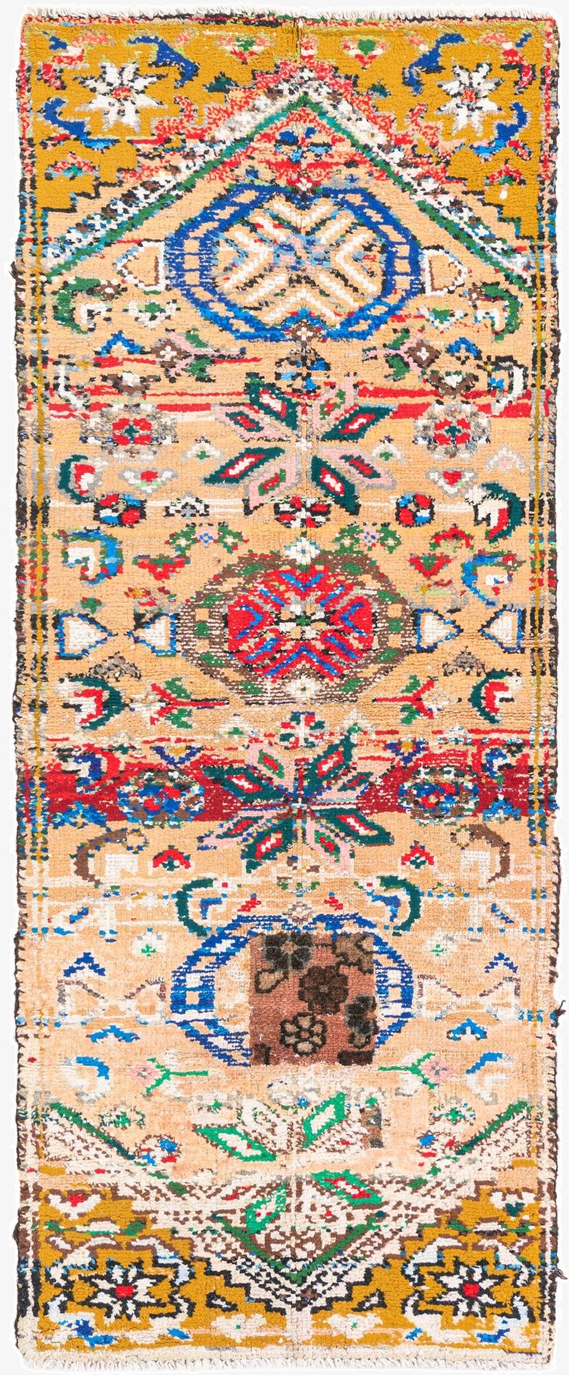 2' 2 x 5' 3  Hand Knotted Ultra Vintage Persian Wool Runner Rug