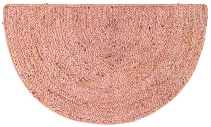 2' 2 x 3' 7 Handmade Braided Jute Hearth Rug