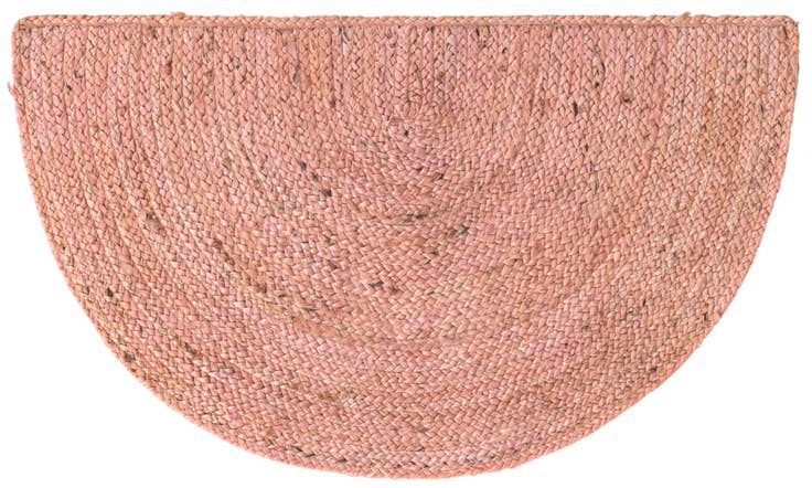 Detail image of 2' 2 x 3' 7 Handmade Braided Jute Hearth Rug