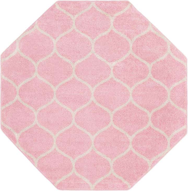 7' 10 x 7' 10 Lattice Frieze Octagon Rug