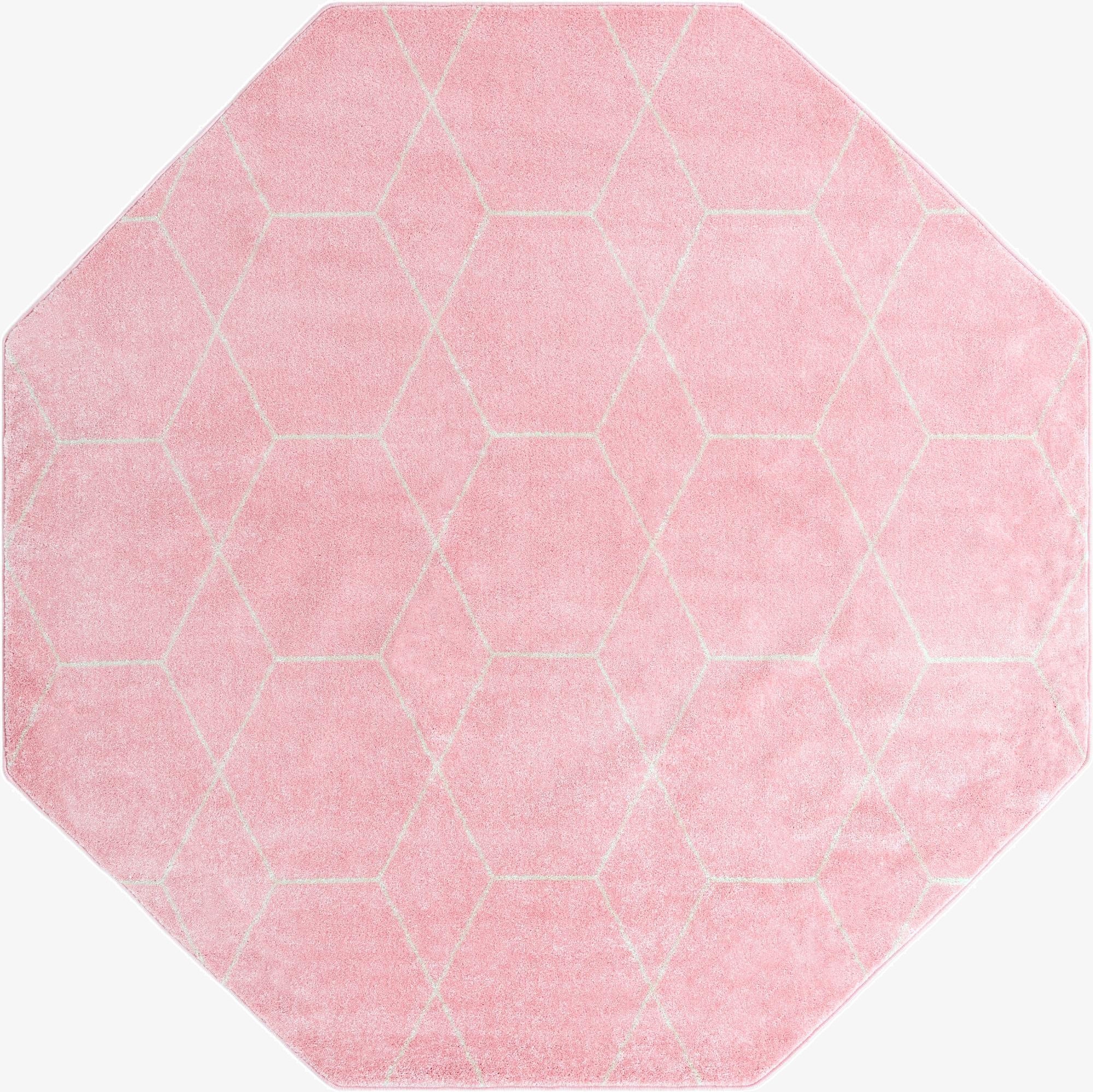 5' 3 x 5' 3 Trellis Frieze Octagon Rug