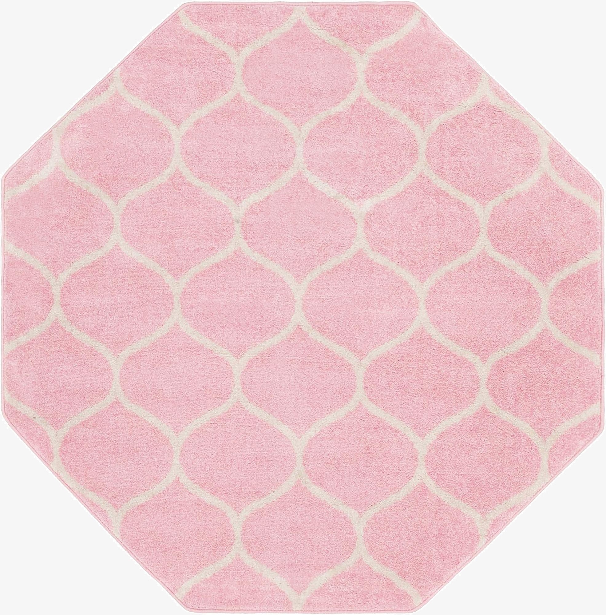 5' 3 x 5' 3 Trellis Frieze Octagon Rug