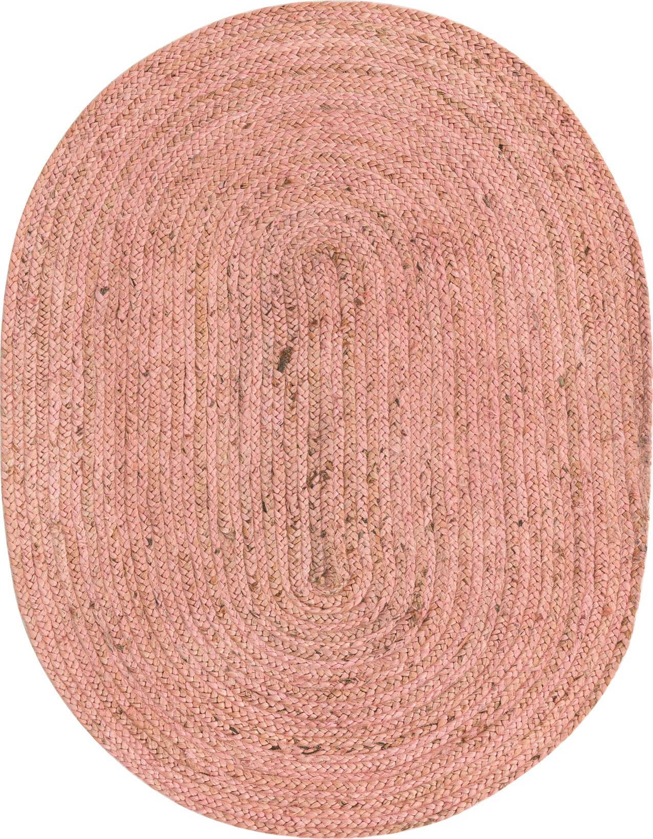 Primary image of 100cm x 155cm  Hand Braided Jute Oval Rug