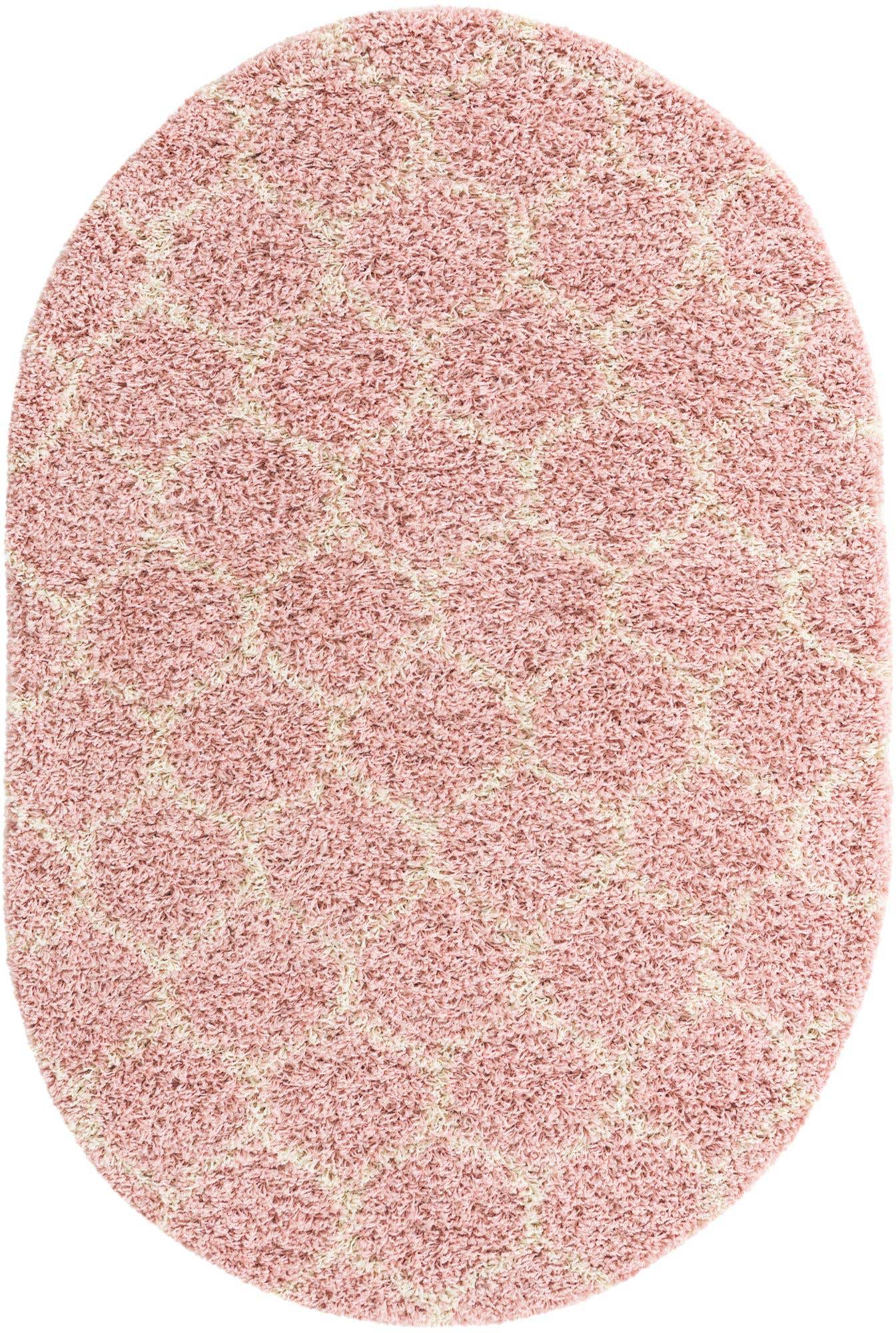 120cm x 185cm Trellis Shag Tapis Ovale
