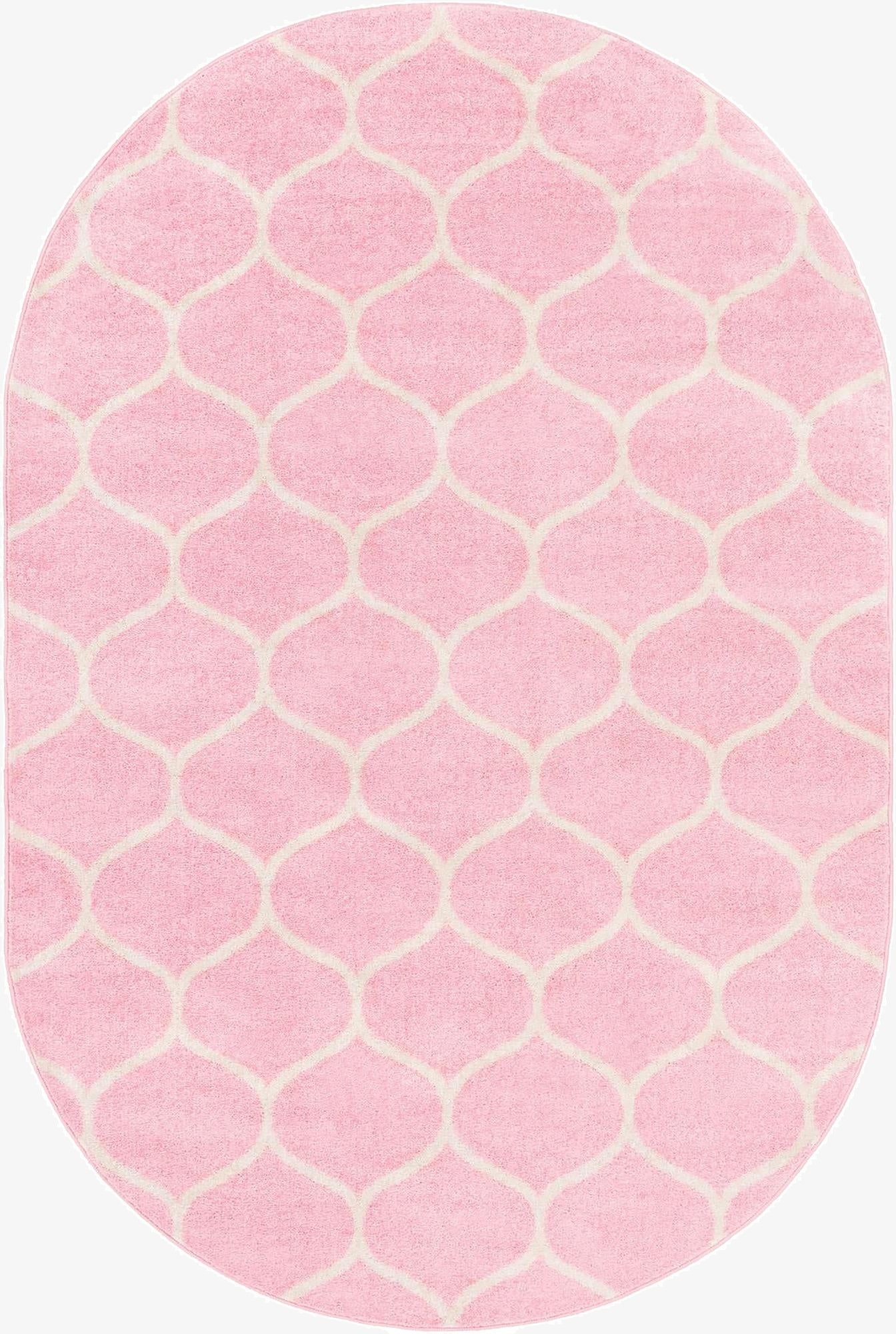 4' x 6' Trellis Frieze Oval Rug