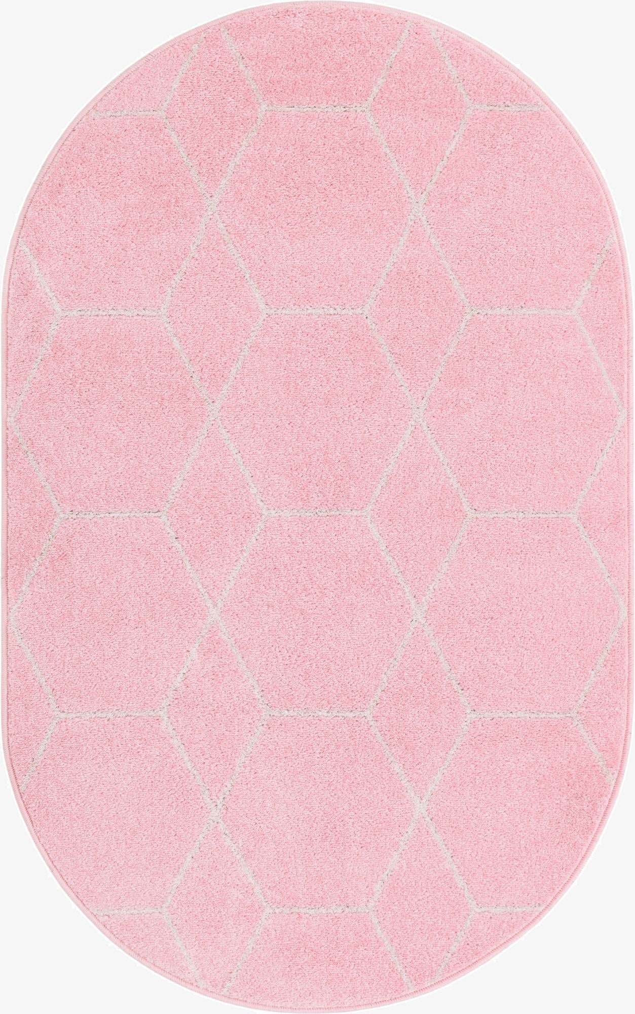 Primary image 3' x 5' 3 Trellis Frieze Oval Rug