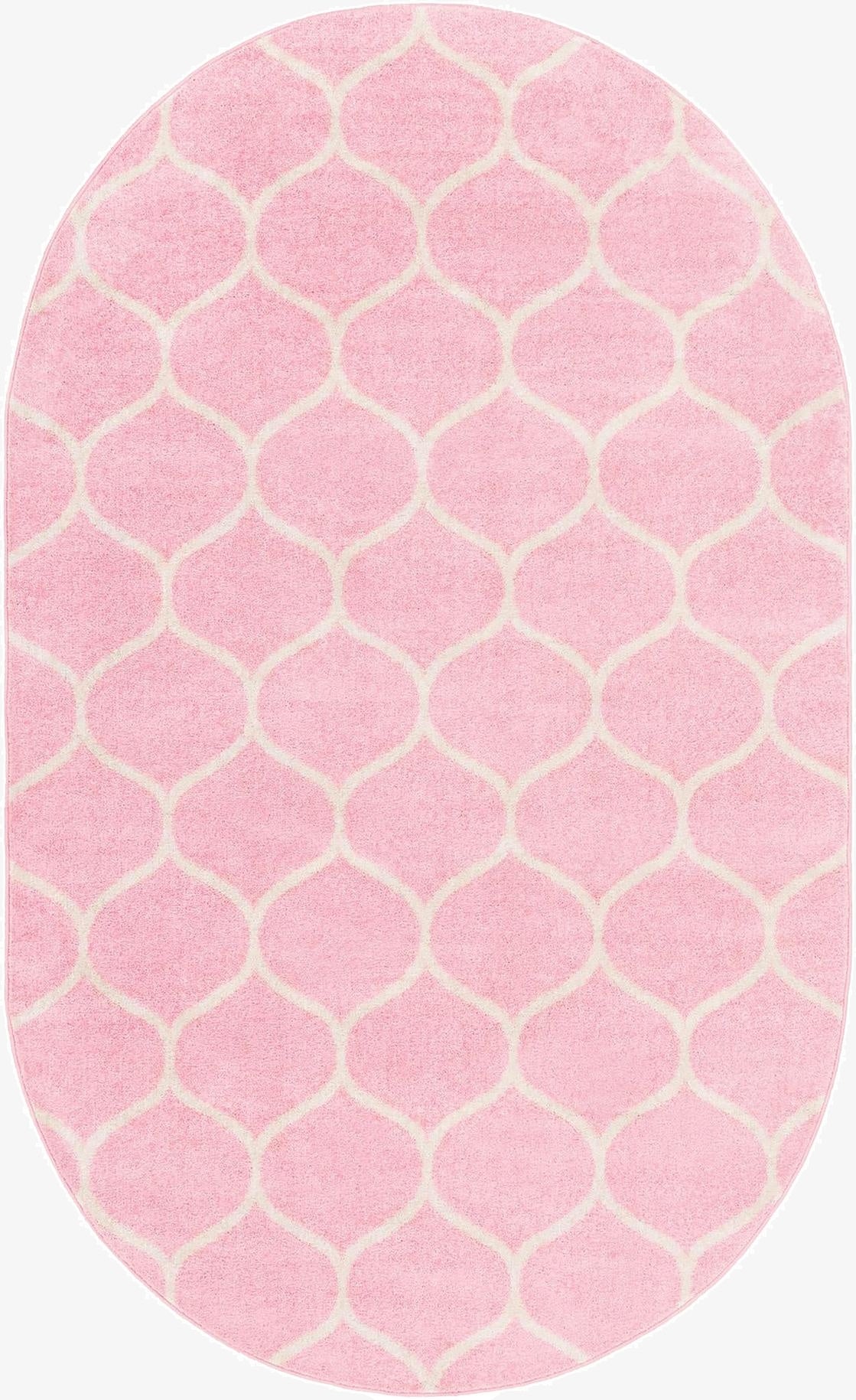 Primary image 3' x 5' 3 Trellis Frieze Oval Rug