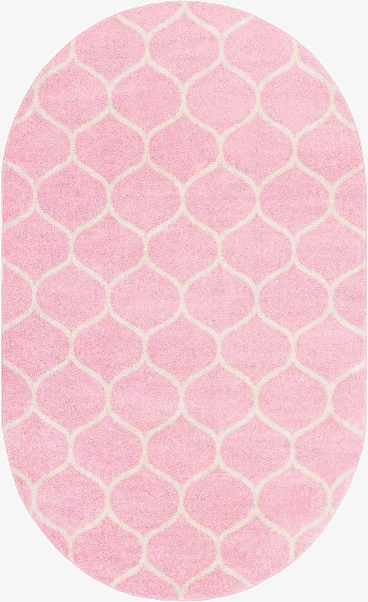 Primary image 7' 10 x 10' Trellis Frieze Oval Rug