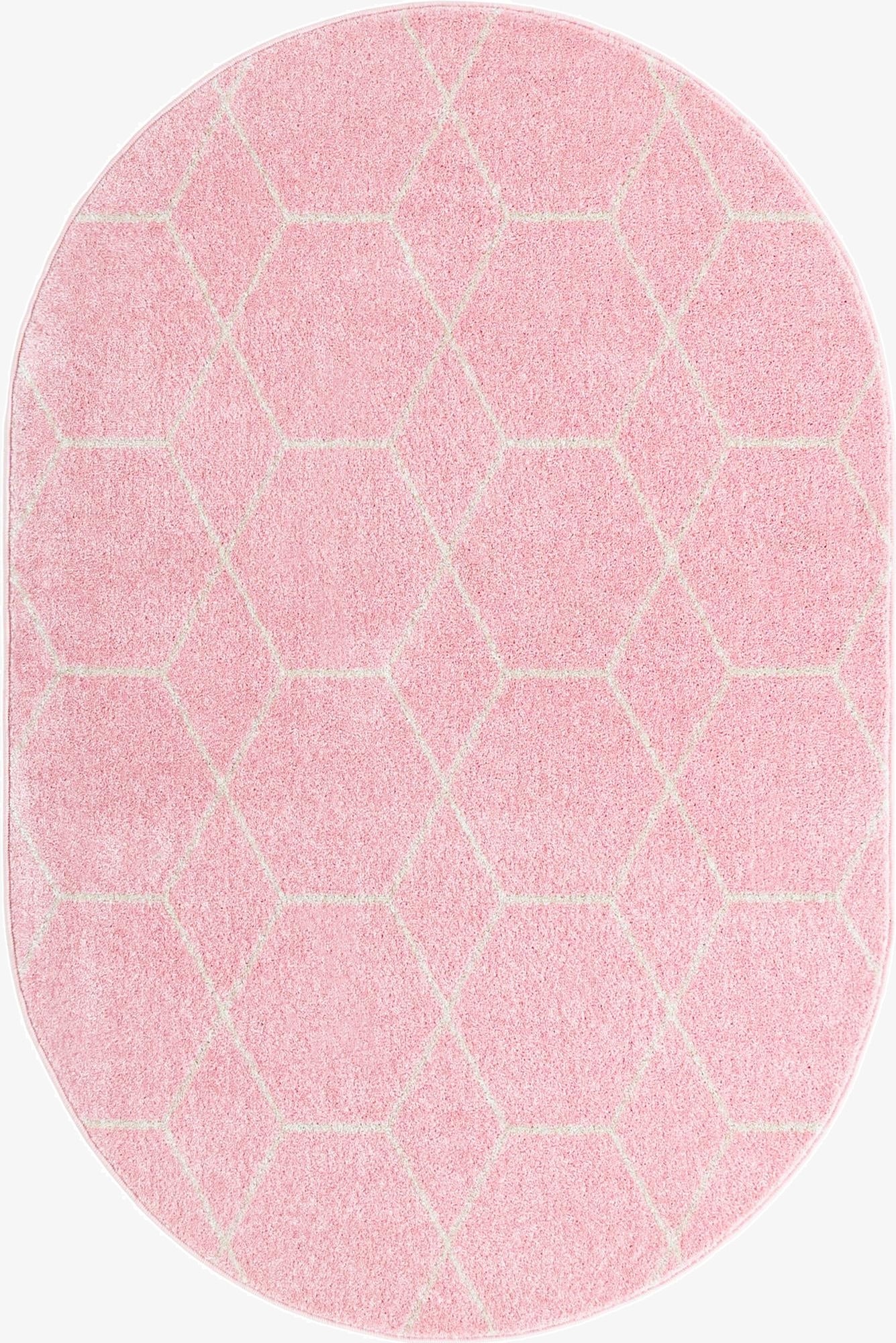 Primary image 4' x 6' Trellis Frieze Oval Rug