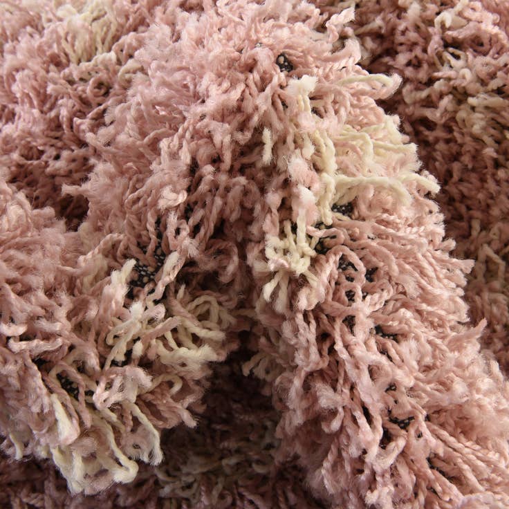 Detail image of 5' 3 x 8' Trellis Shag Oval Rug