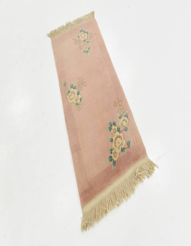 Detail image of 2' 4 x 4' 8 Hand Knotted Antique Finish Wool Rug