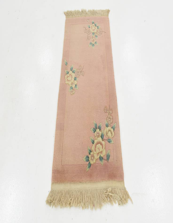 Detail image of 2' 4 x 4' 8 Hand Knotted Antique Finish Wool Rug