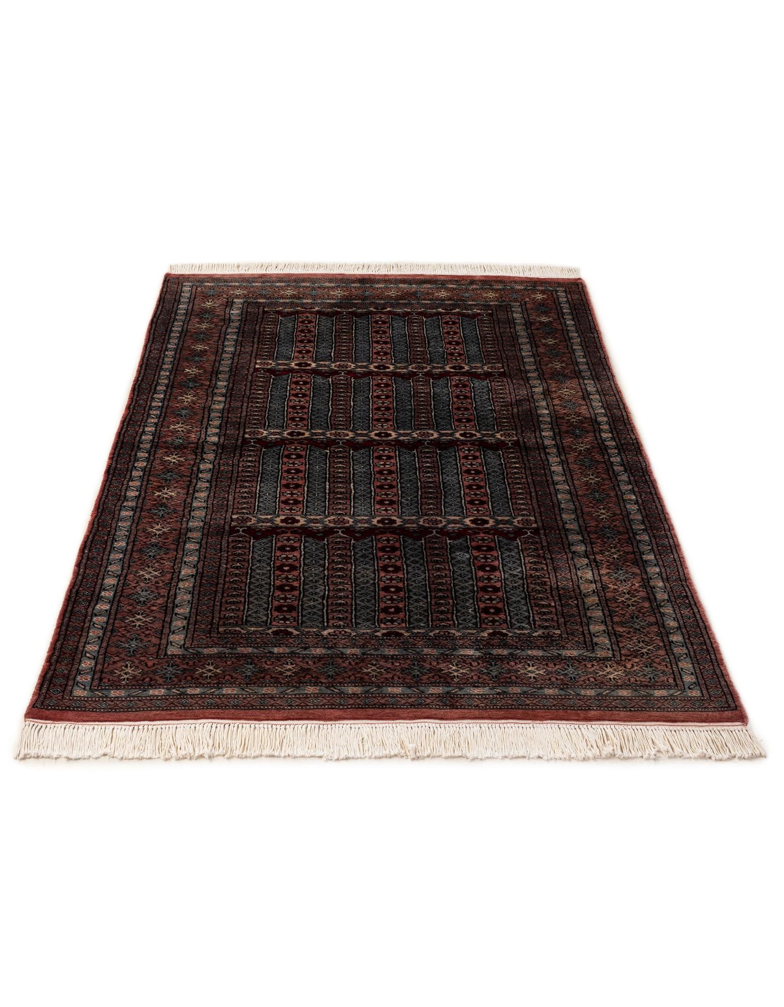 4' 2 x 6' 3 Hand Knotted Bokhara Oriental Wool Rug