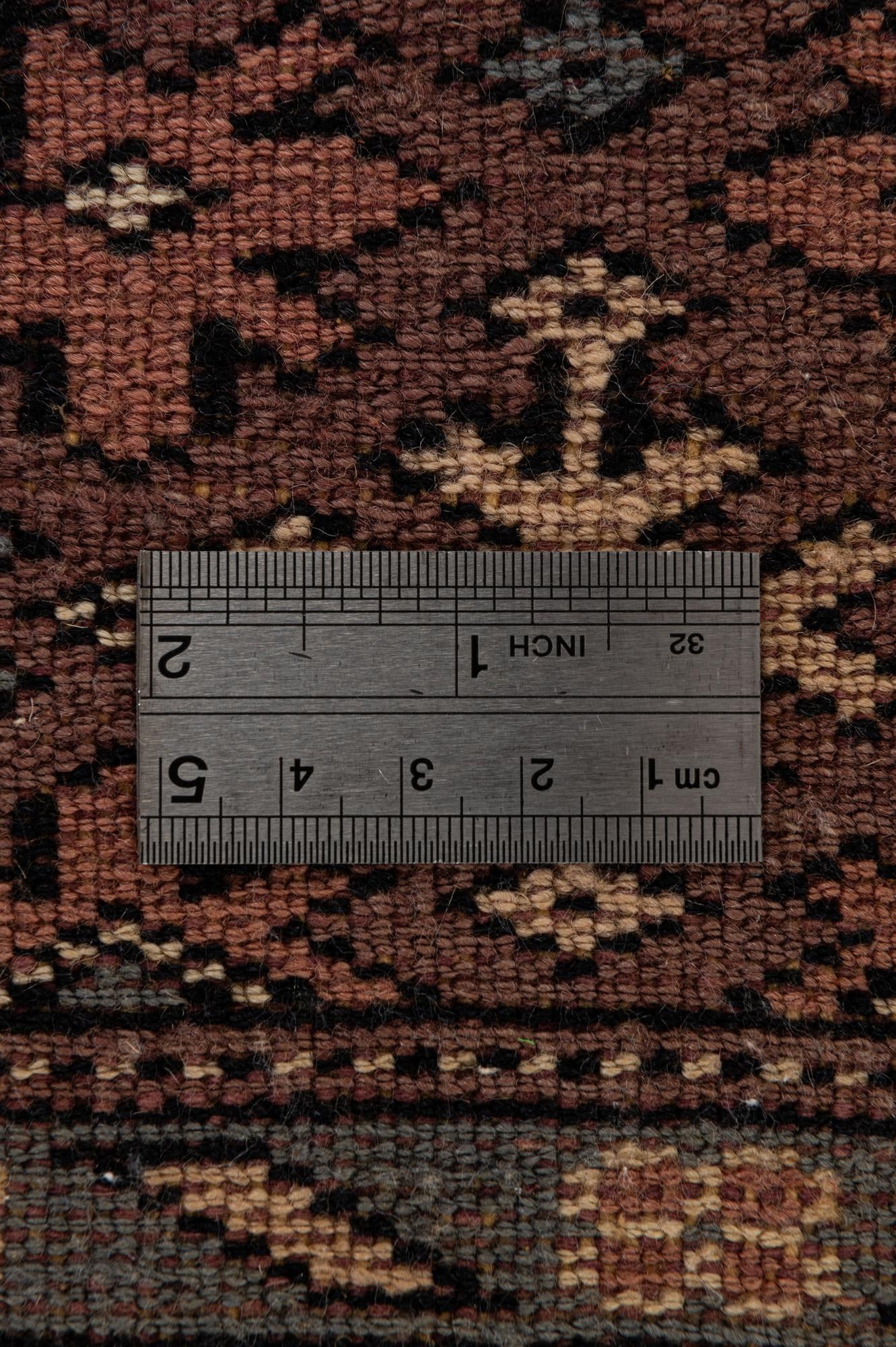 4' 2 x 6' 3 Hand Knotted Bokhara Oriental Wool Rug