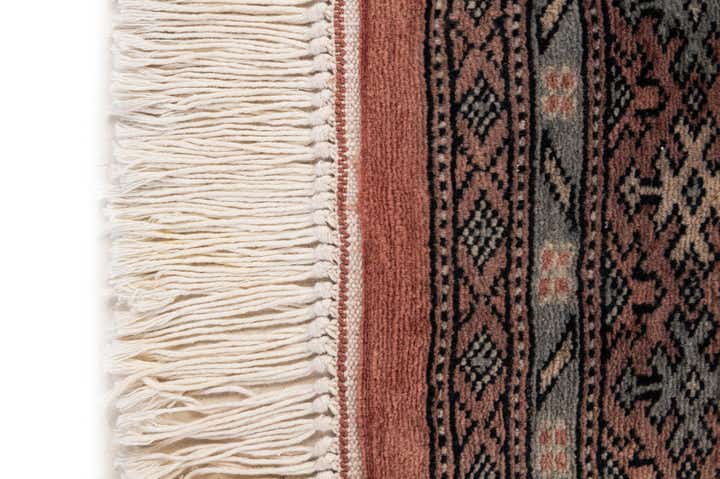 4' 2 x 6' 3 Hand Knotted Bokhara Oriental Wool Rug