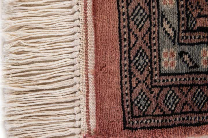 4' 2 x 6' 3 Hand Knotted Bokhara Oriental Wool Rug