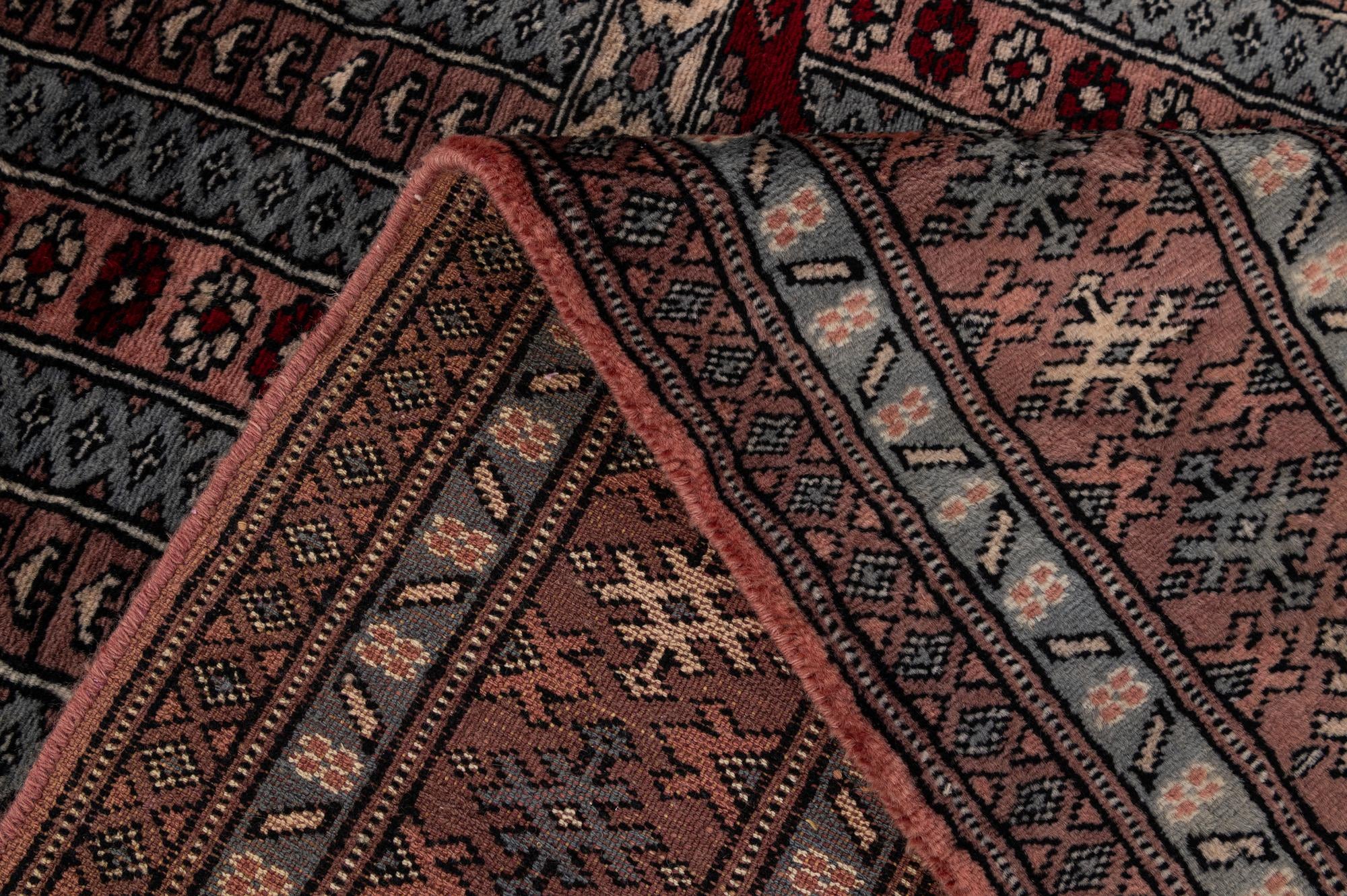 4' 2 x 6' 3 Hand Knotted Bokhara Oriental Wool Rug