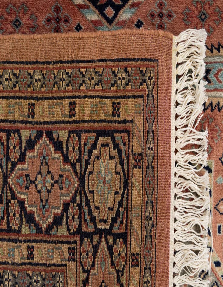 Detail image of 4' 3 x 6' 5  Hand Knotted Bokhara Oriental Wool Rug