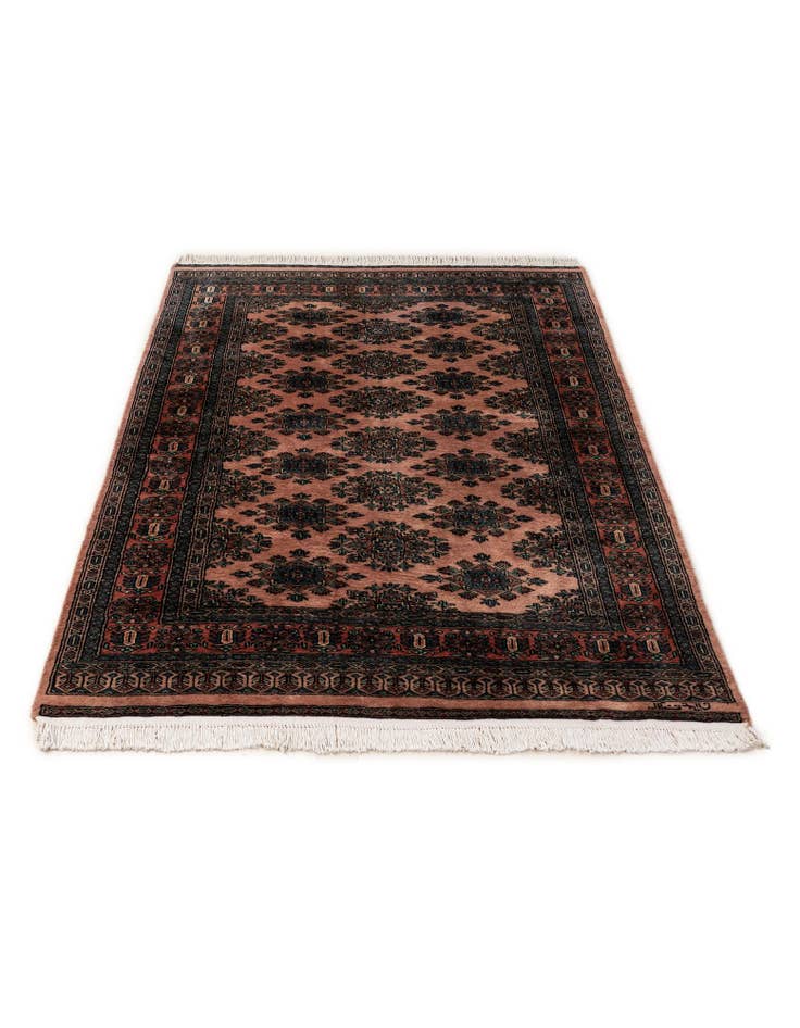 Detail image of 4' 3 x 6' 7  Hand Knotted Bokhara Oriental Wool Rug