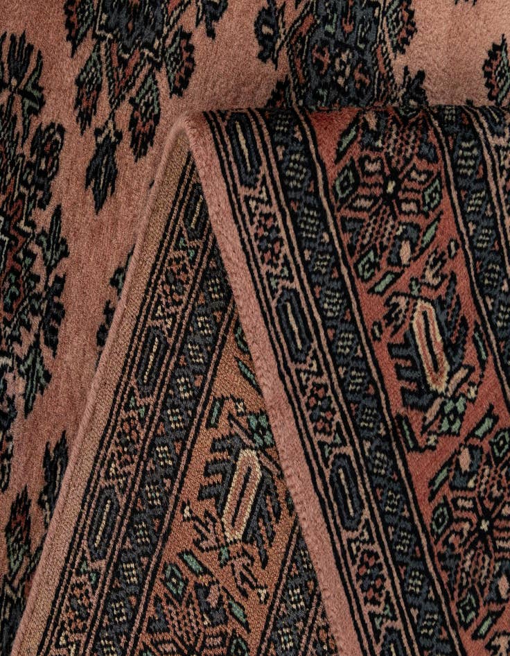 Detail image of 4' 3 x 6' 7  Hand Knotted Bokhara Oriental Wool Rug