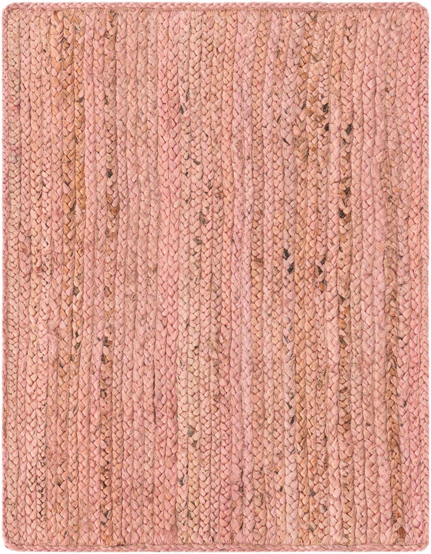 2' x 3' 1 Handmade Braided Jute Rug
