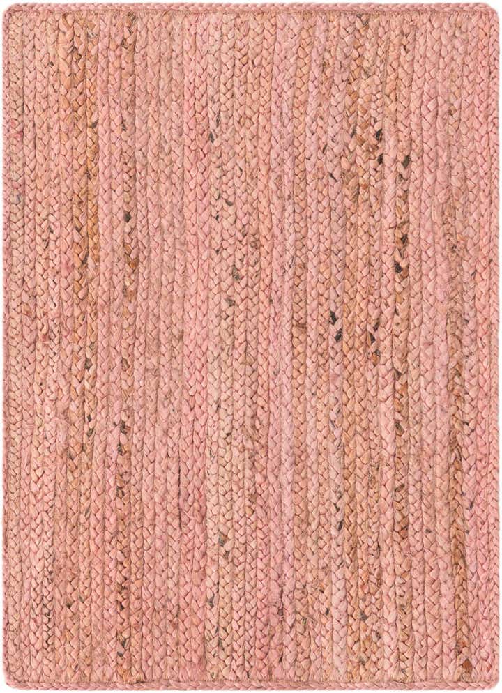 2' x 3' 1 Handmade Braided Jute Rug