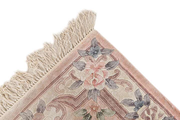 2' 4 x 4' Hand Knotted Carved Pekin Rug