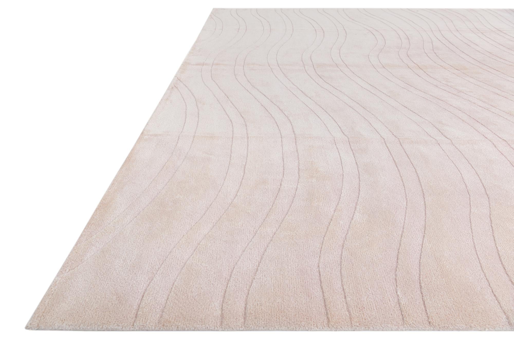 9' 10 x 13' 1 Hand Knotted Darya Wool Rug