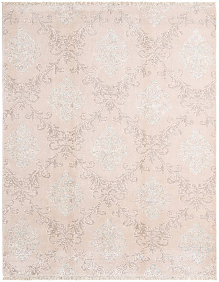 Detail image of 6' 9 x 9' 6 Hand Knotted Darya Wool Rug