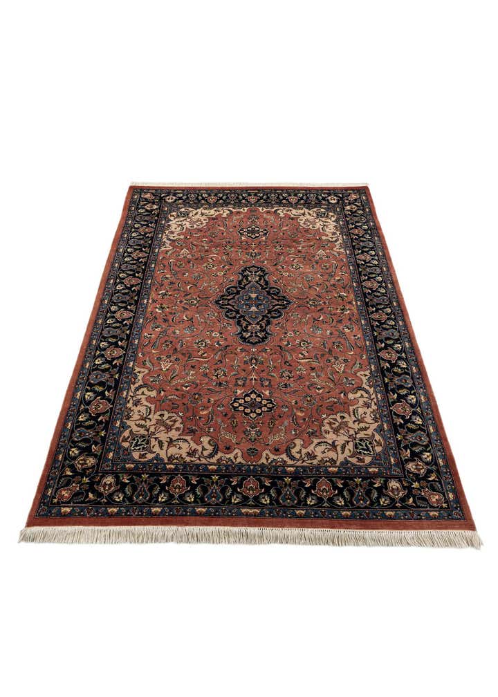 6' 1 x 8' 9 Hand Knotted Isfahan Oriental Wool Rug