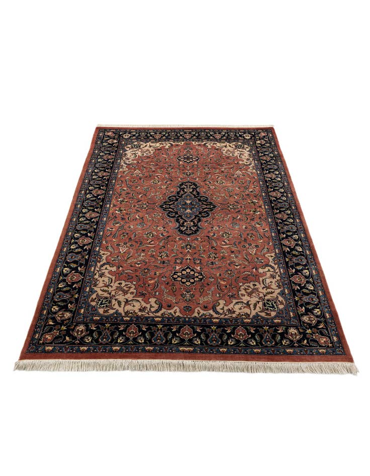 Detail image of 6' 1 x 8' 9 Hand Knotted Isfahan Oriental Wool Rug