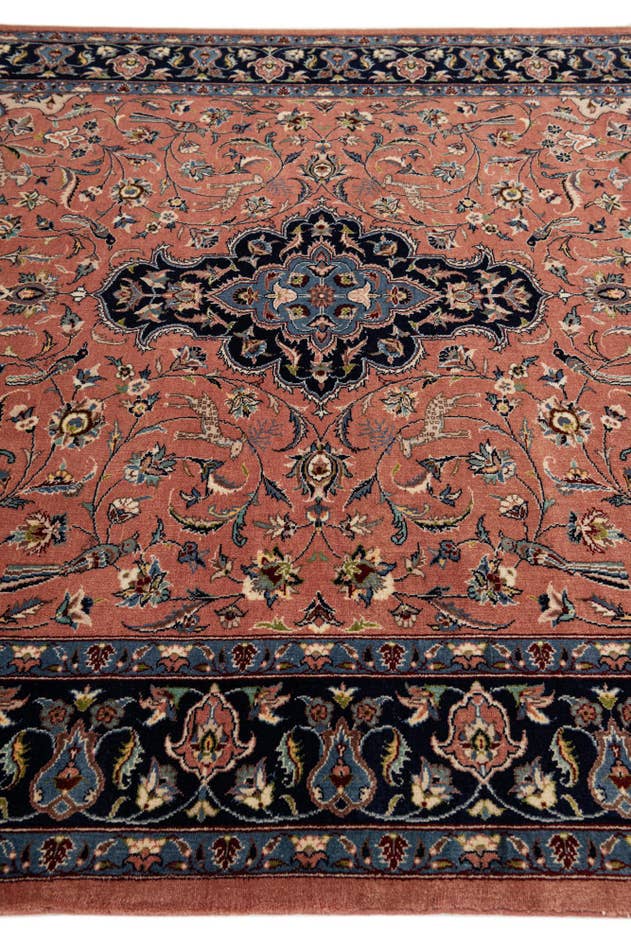 Detail image of 6' 1 x 8' 9 Hand Knotted Isfahan Oriental Wool Rug