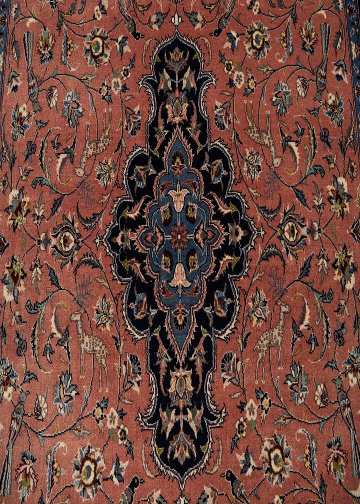 6' 1 x 8' 9 Hand Knotted Isfahan Oriental Wool Rug