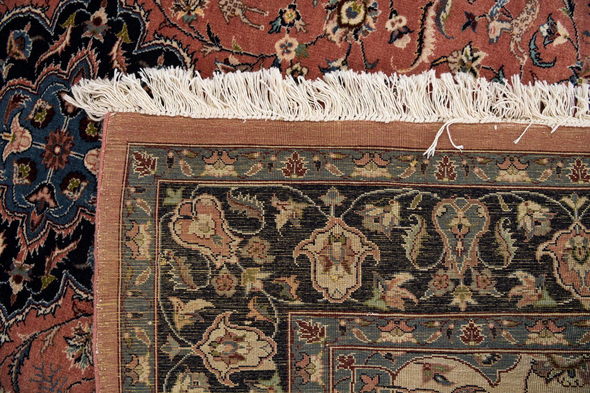 6' 1 x 8' 9 Hand Knotted Isfahan Oriental Wool Rug