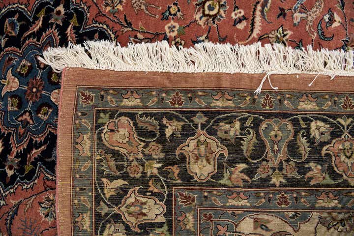 6' 1 x 8' 9 Hand Knotted Isfahan Oriental Wool Rug