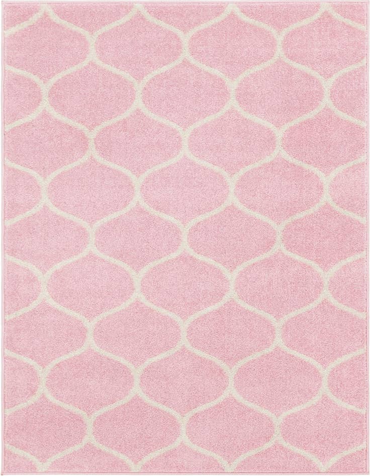 Detail image of 7' 10 x 11' Lattice Frieze Rug