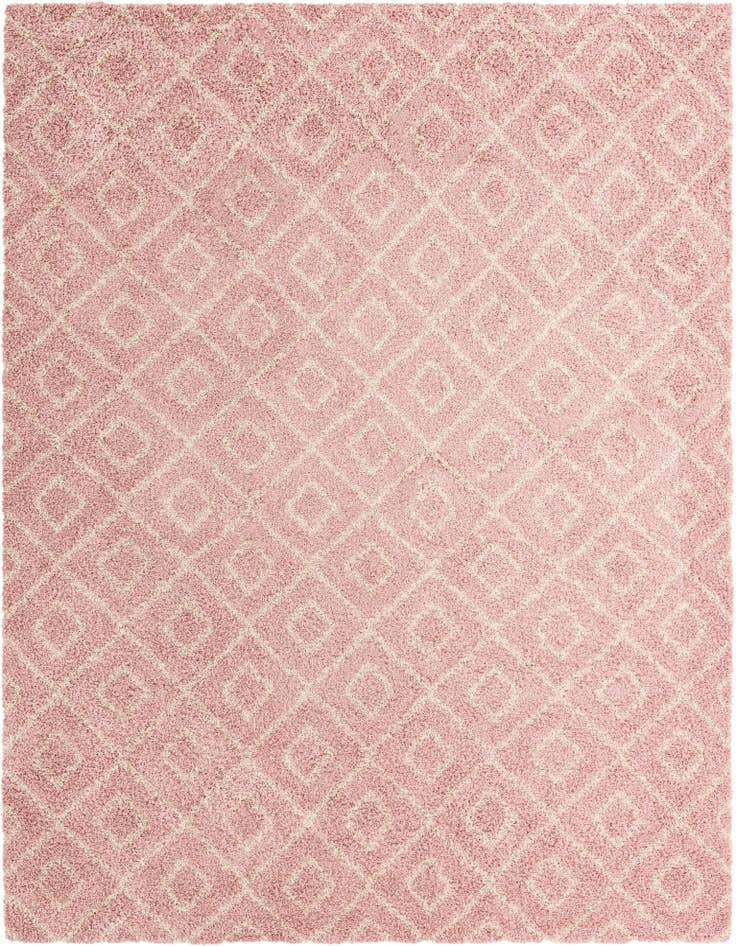 Detail image of 10' 8 x 14' Lattice Shag Rug