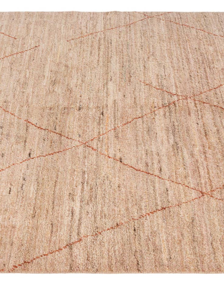 Detail image of 4' 8 x 6' 7 Hand Knotted Moroccan Wool Rug