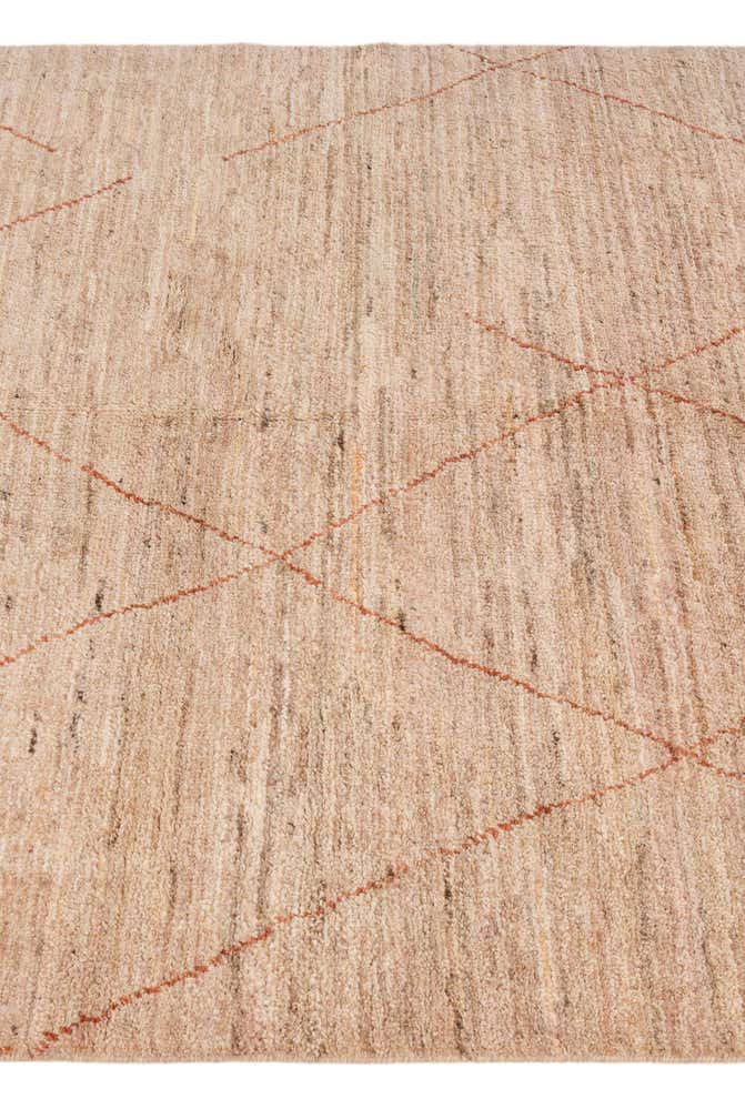 4' 8 x 6' 7 Hand Knotted Moroccan Wool Rug