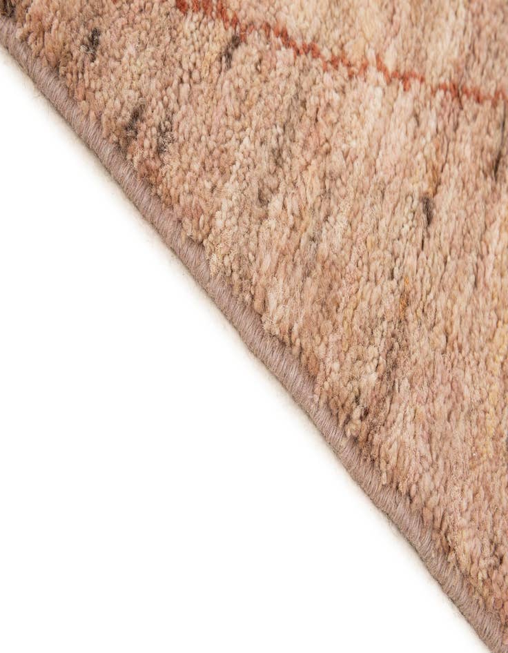 Detail image of 4' 7 x 6' 6 Hand Knotted Moroccan Wool Rug