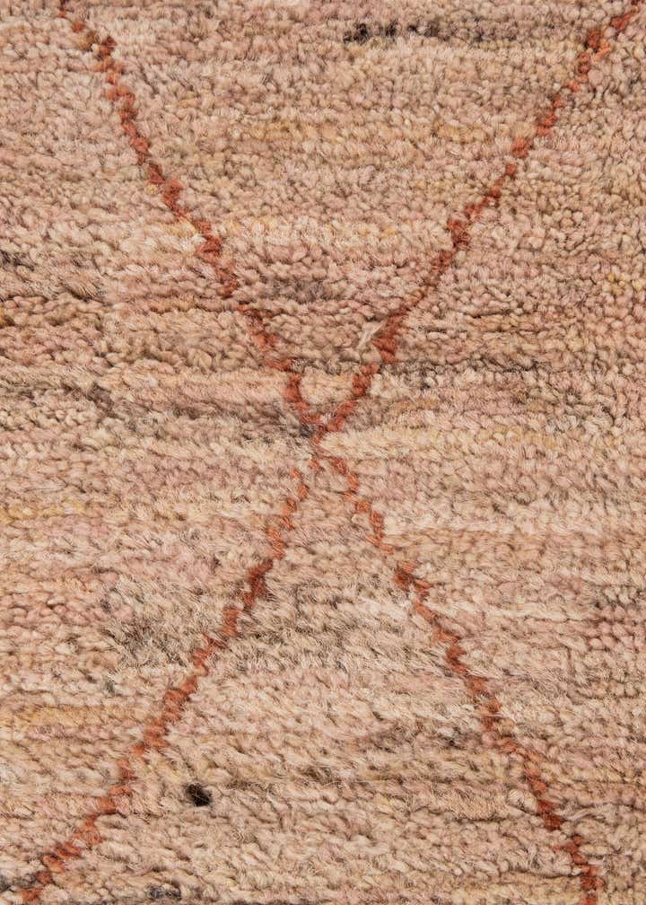 4' 7 x 6' 6 Hand Knotted Moroccan Wool Rug