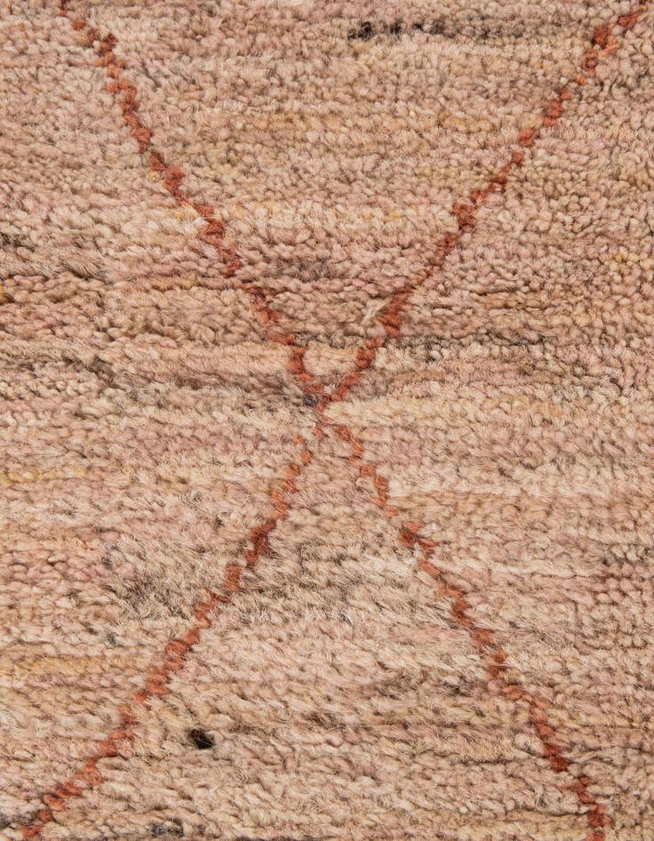 Detail image of 4' 7 x 6' 6  Hand Knotted Moroccan Wool Rug